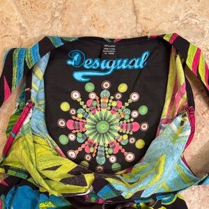 Desigual Multicolor Graphic Dress